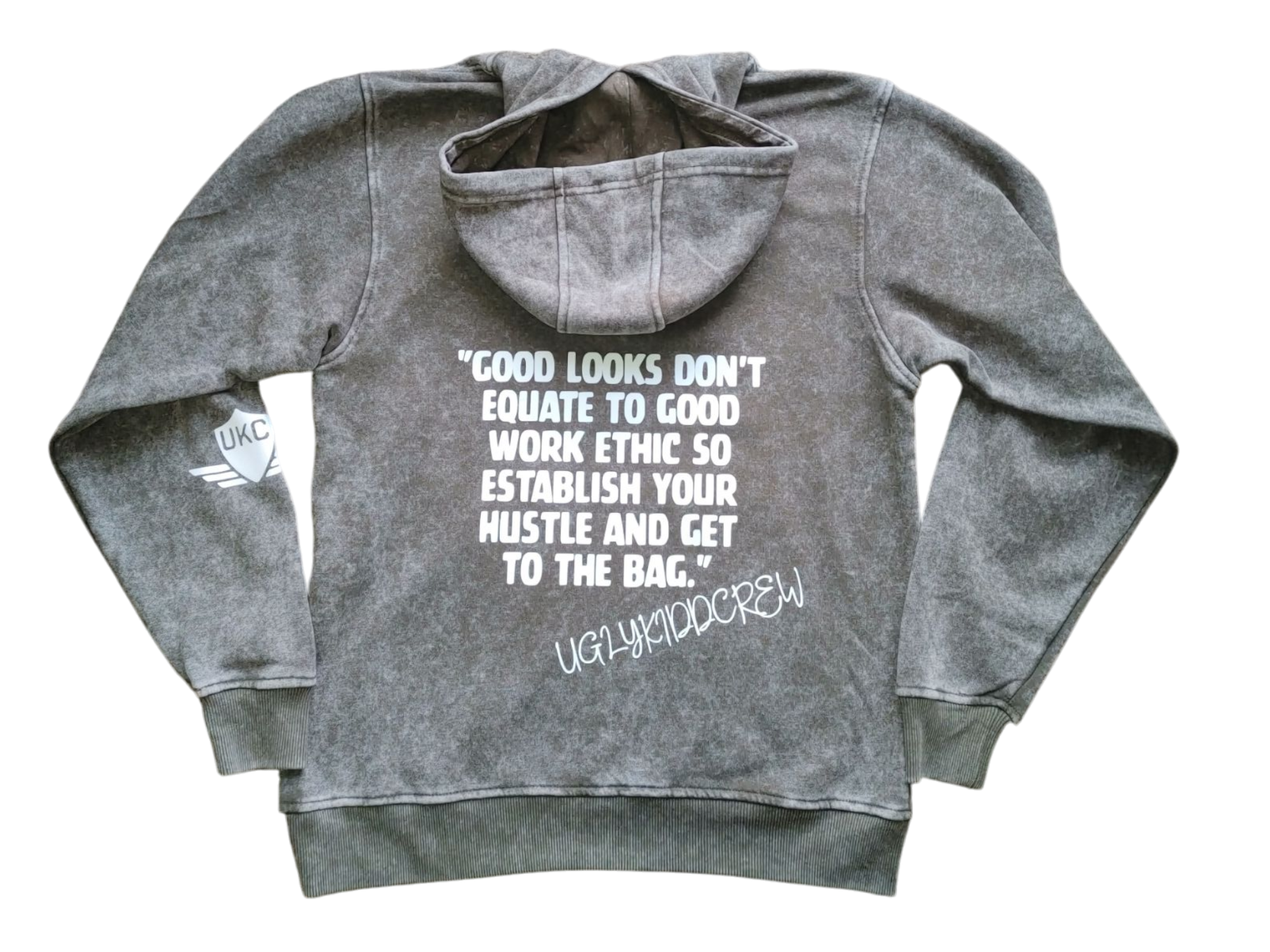 The Hustle Motto Set - Acid Wash Olive