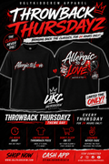 THROWBACK THURSDAYZ PRESENTS: ALLERGIC TO LOVE GRAPHIC T-SHIRT