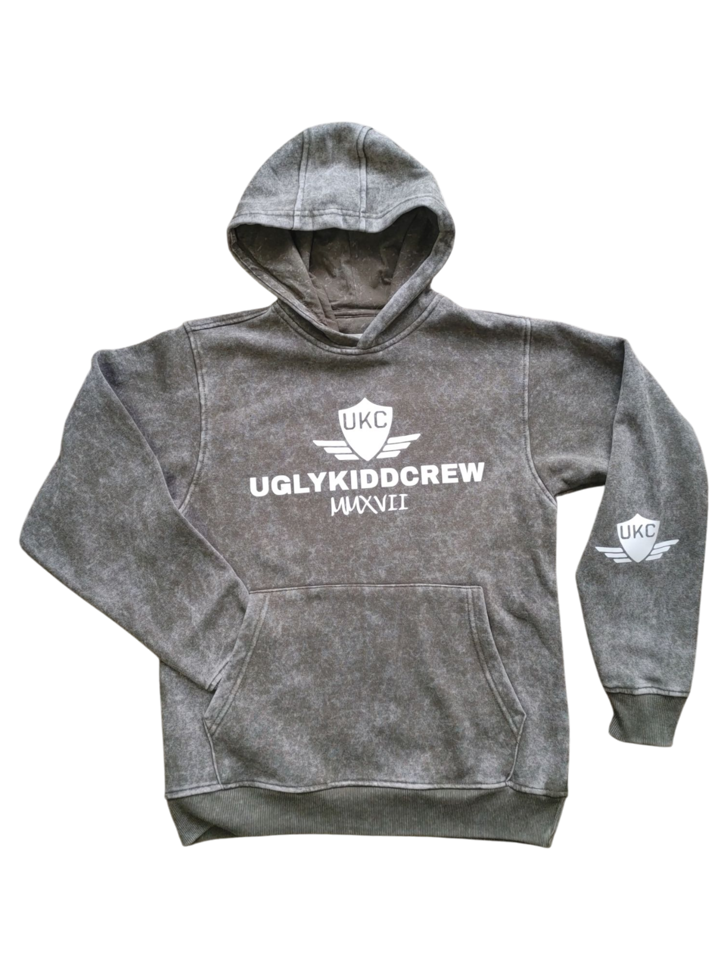The Hustle Motto Set - Acid Wash Olive