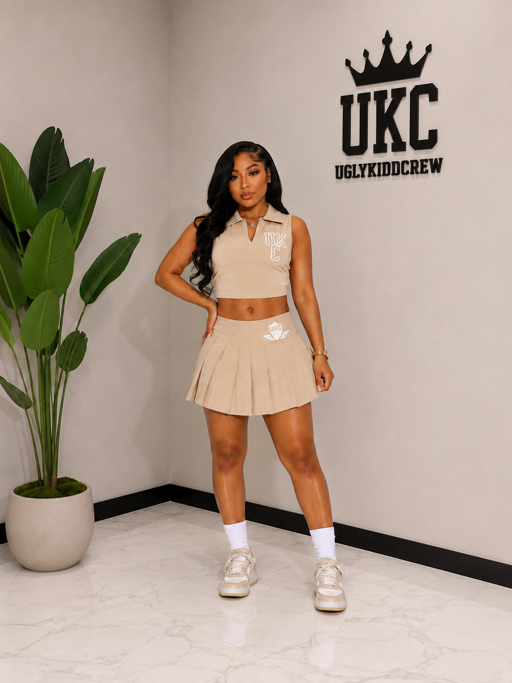 University Pleated Set