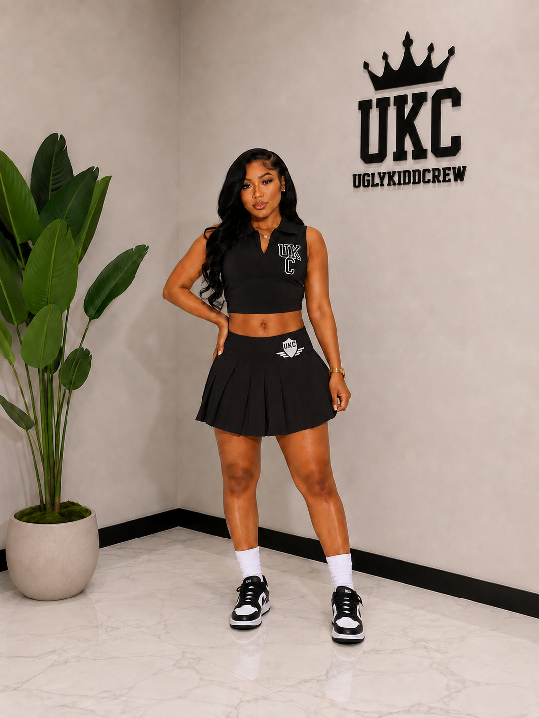 University Pleated Set