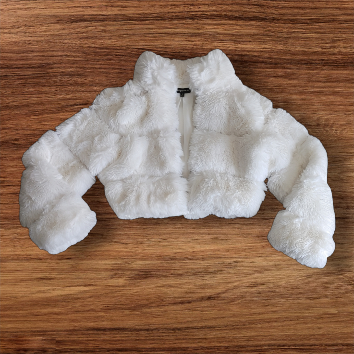 Crop furry jacket