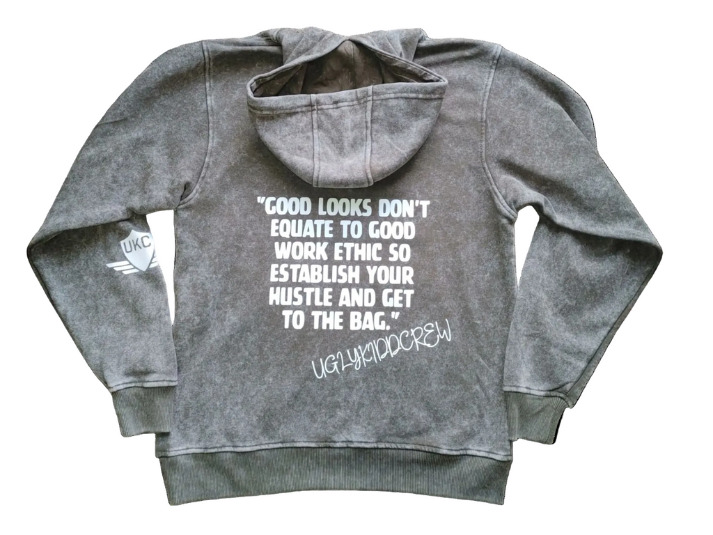 The Hustle Motto Set - Acid Wash Olive