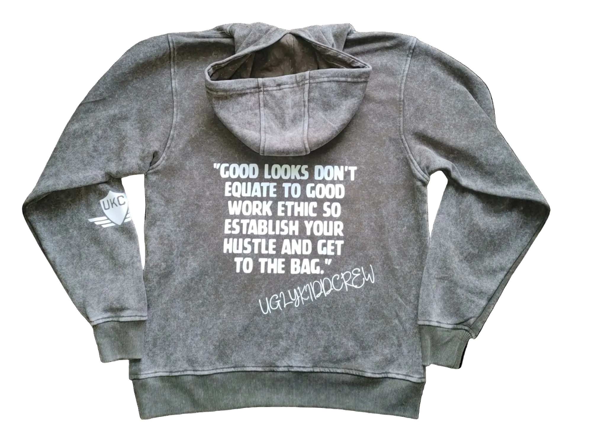 The Hustle Motto Set - Acid Wash Olive