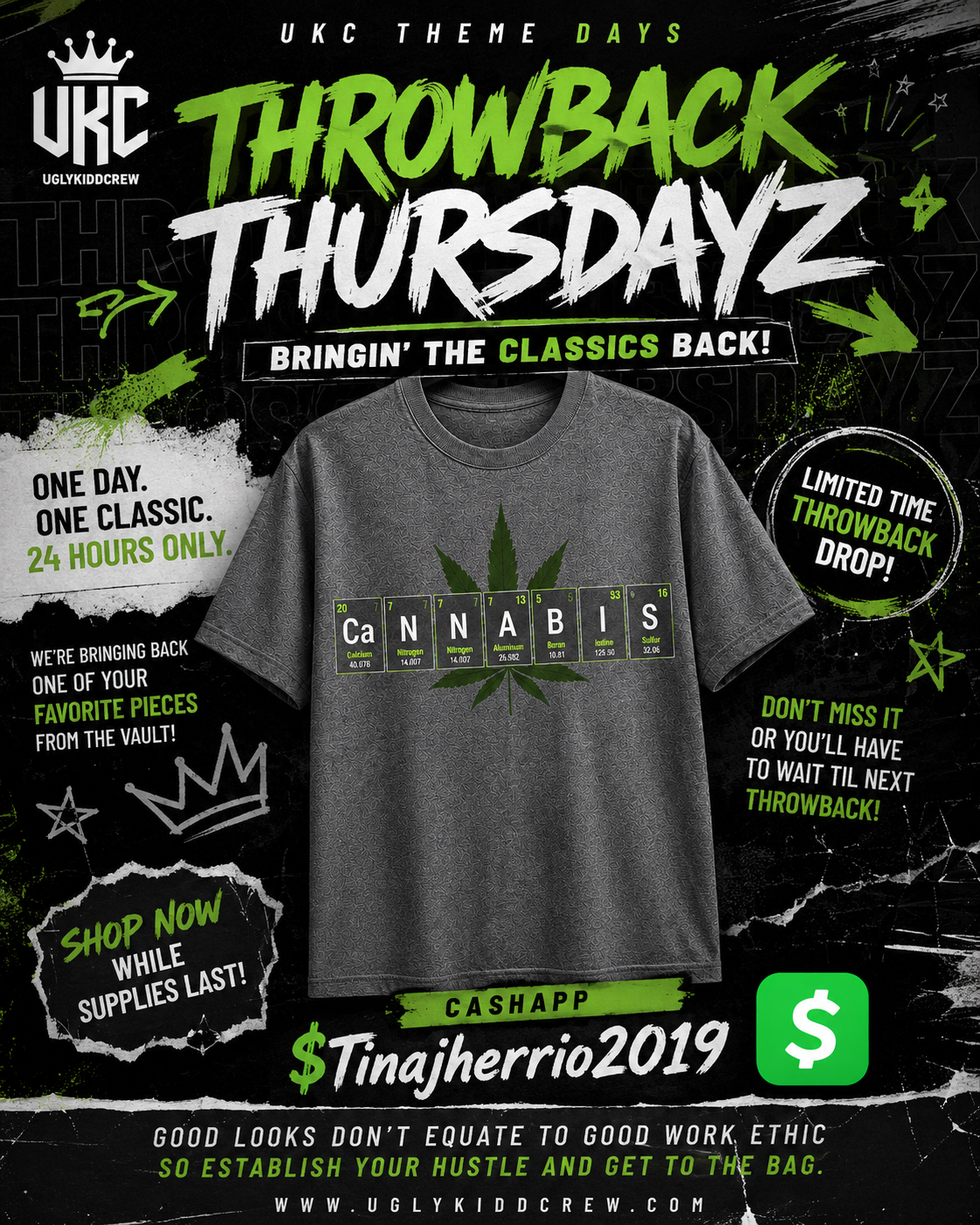 THROWBACK THURSDAYZ PRESENTS: PERIODIC TABLE T-SHIRT
