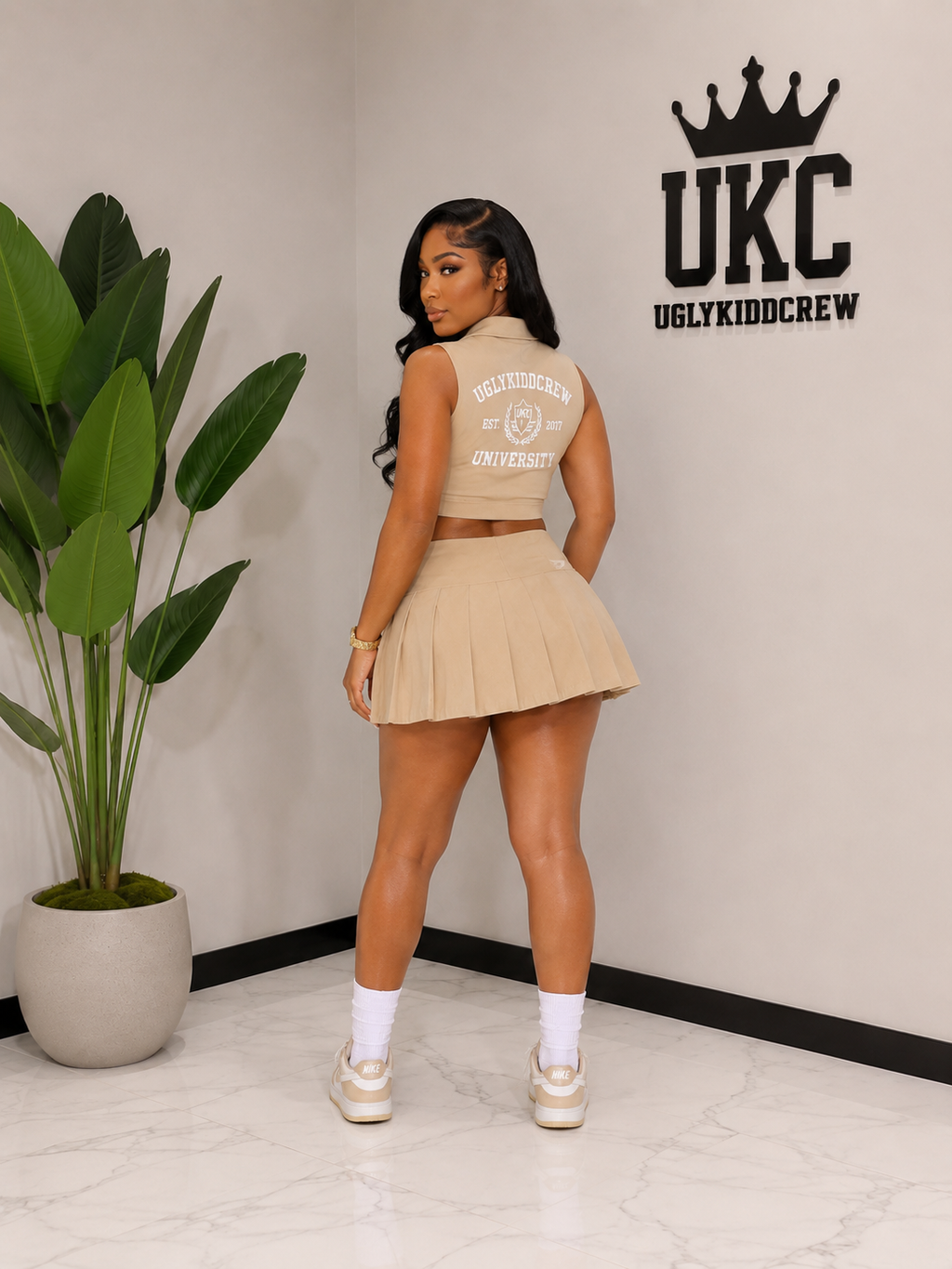 University Pleated Set